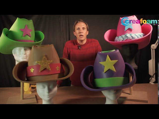 Tutorial: how to make a foam cowboy hat