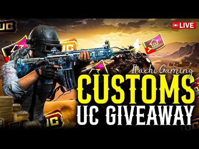 BGMI LIVE CUSTOM ROOM | RP AND UC GIVEAWAY EVERY MATCH | ALL WEAPONS AND TDM CUSTOMS