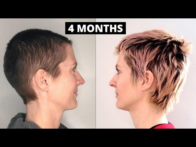 Buzzcut Hair Growth Update | 4 Month Hair Growth Time Lapse After Headshave