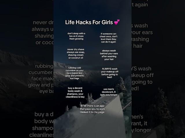 Life Hacks For Girls 