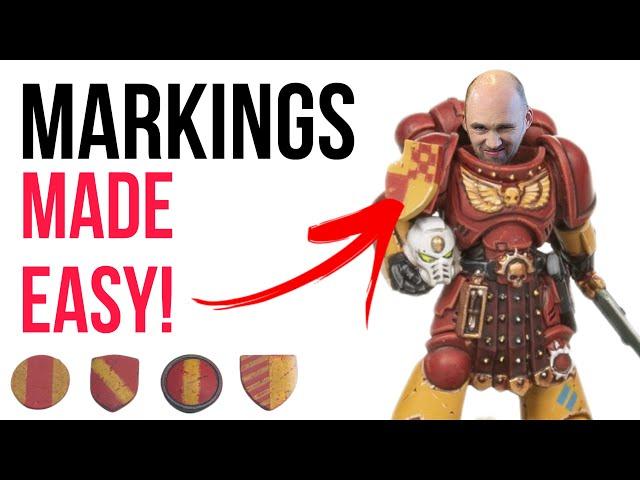 The SECRET to painting EASY and QUICK markings on miniatures!!