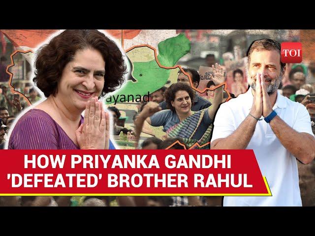 Forget Maharashtra, Cong's Priyanka Gandhi 'Defeated' Brother Rahul In Wayanad | Watch How