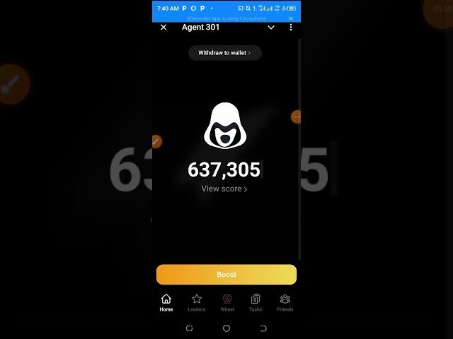 Update on agent301 airdrop & bitget exchange withdrawal point