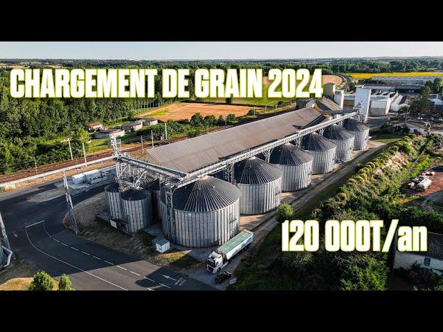 LA TRICHERIE : 120 000T de Céréales/ AN : CHARGEMENT de GRAIN DIFFÉRENT grâce à la Trans Express !