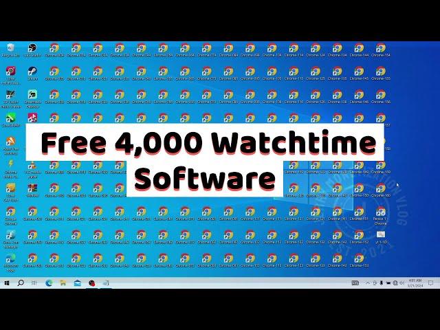 Free YouTube Watch time Software | How to 4000 watch hours on YouTube #watchhours  #watchtime