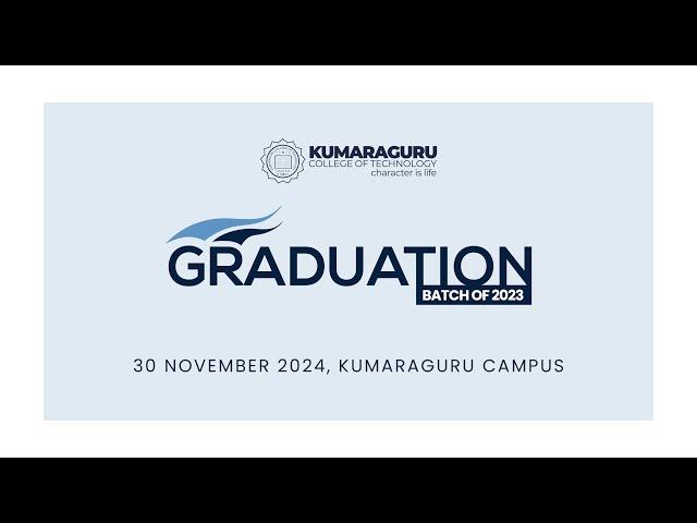The Graduation Ceremony | Batch of 2023 | Session 1 | #KCT