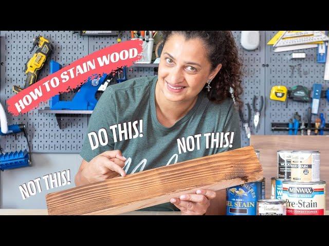 The BEST way to stain wood | Perfect Stain Finish | Beginner's guide