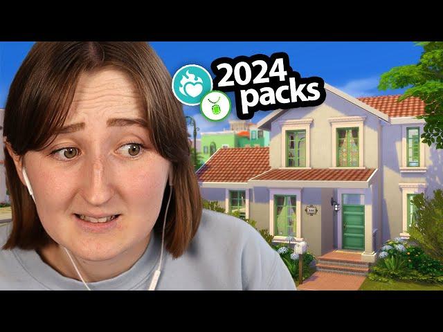 building in the sims using *only* packs from 2024