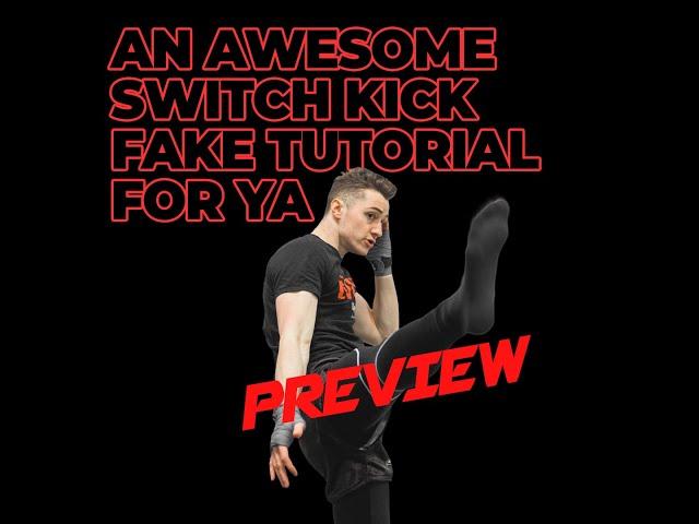 2 of 3 The next way to land safely after a switch kick is to cross step back