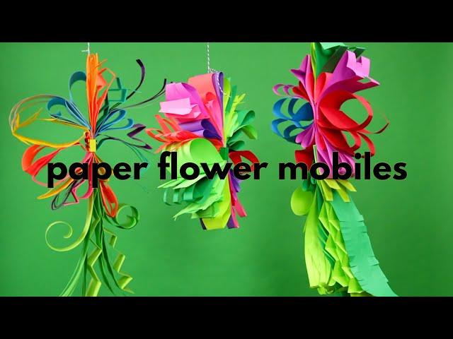 How to Make Paper Flower Mobiles