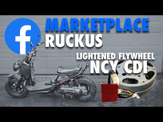 MarketPlace Ruckus Lightened FLYWHEEL and NCY CDI #smallenginevelocity #hondaruckus