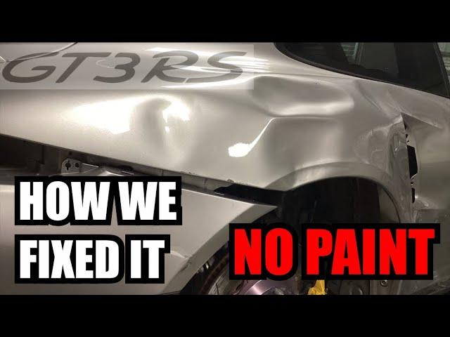 GIANT PORSCHE DENT FIXED - NO PAINT