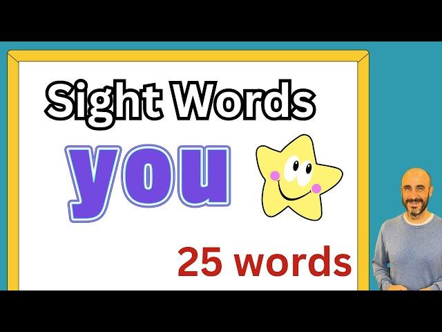 Sight Words - Learn 25 Sight Words