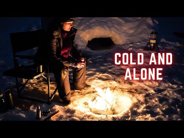 Winter Camping Snow Shelter | Winter Camping Snow Fort/Igloo/Quinzee