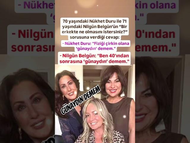 SABA TÜMER'E VEPLAYAN NİLGÜN BELGÜN VE NUKHED DURU FİZİĞİ ÇİRGİN OLANA GÜNAYDIN DEMEM..