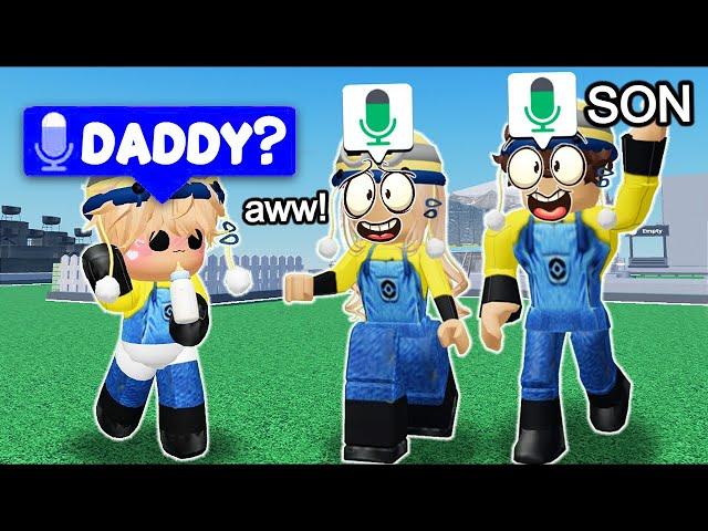 Matching AVATARS As a BABY In Roblox VOICE CHAT 7!