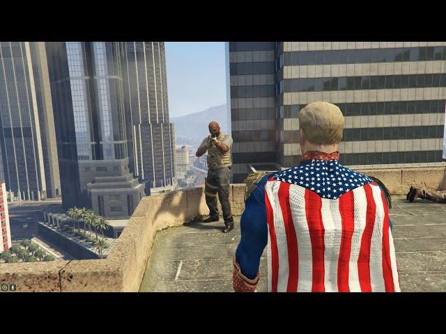 GTA 5 - Homelander kills snipers - Heart smash finalization