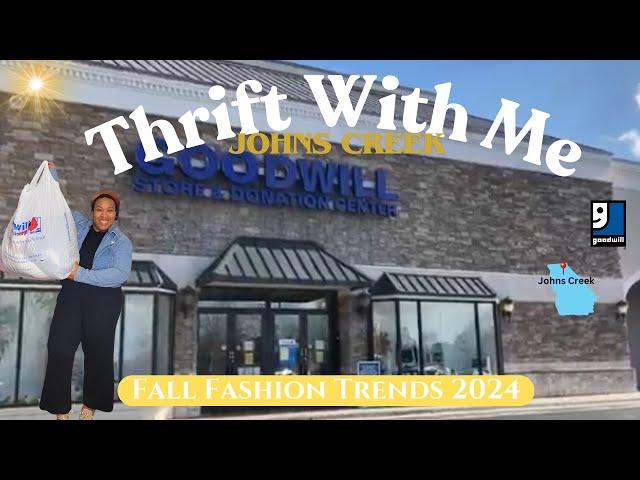 Thrift With Me at Johns Creek Goodwill for Fall Fashion Trends 2024