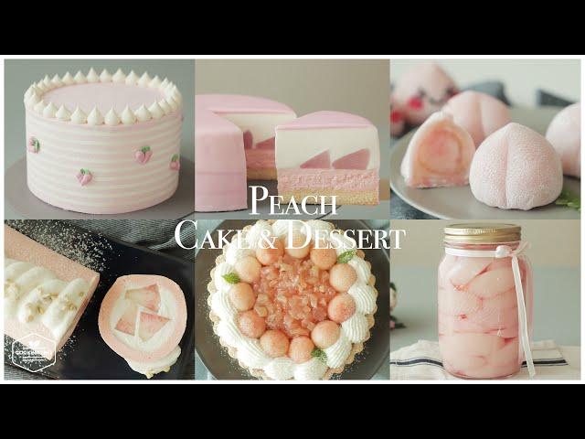 6가지  복숭아 케이크 & 디저트 모음.zip 6 Peach Cake & Dessert Recipe | 홈베이킹 영상 모음 Baking Video | Cooking tree