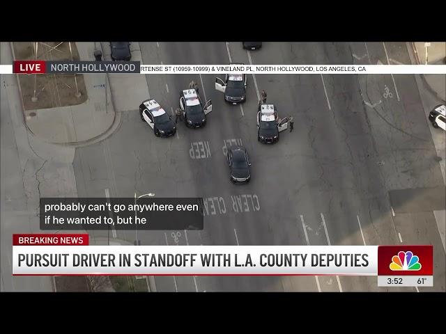 Live: Officers chase driver in LA area