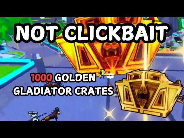 1000 GLADIATOR CRATES OPENED IN TOILET TOWER DEFENSE