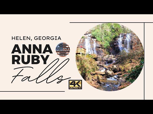 Anna Ruby Falls in 4K - Helen, Georgia