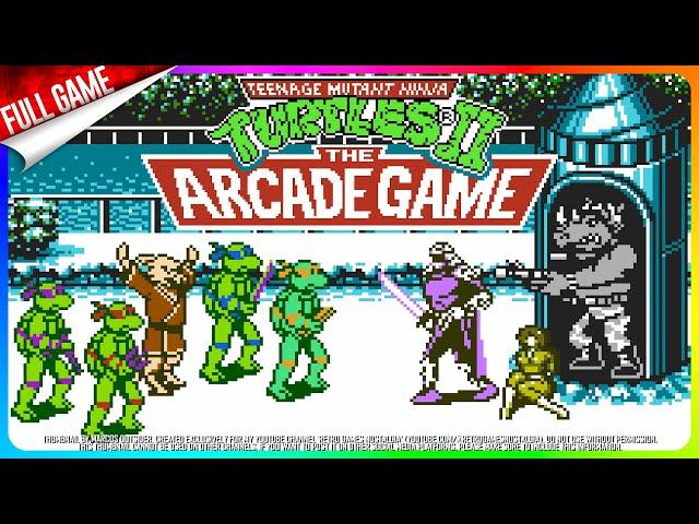 Teenage Mutant Ninja Turtles 2: The Arcade Game (NES) Longplay | US