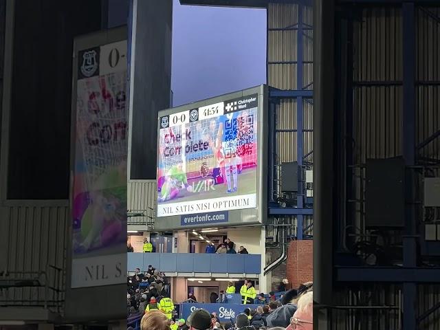 Everton 0-0 Brentford -Nørgaard red card- #pombo #premierleague #goodisonpark #everton #redcard ️️