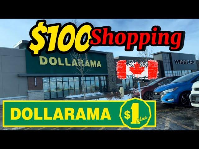 $100 shopping at DOLLAR STORE | Dollarama full tour | Sabse SASTA Store canada main | cheapest |