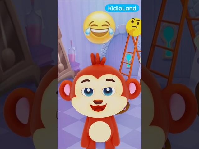 My Happy Song - Show your Emotions with Monkey || kids Party Song || KidloLand Songs