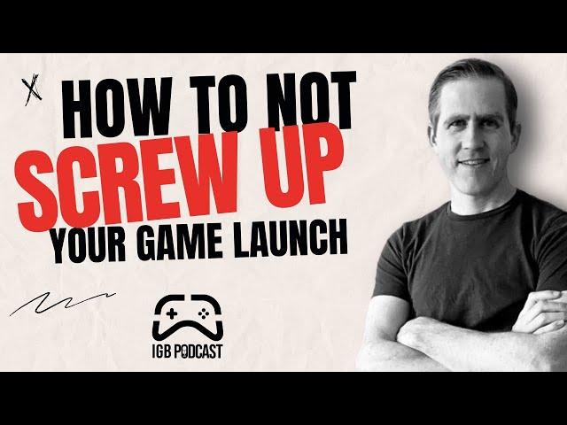 How to NOT screw up your indie game launch. 30 mistakes in 30 minutes. | Chris Zukowski