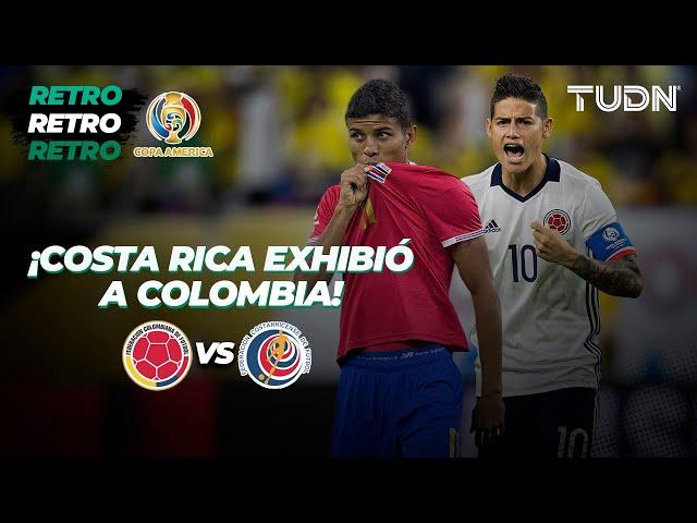 Fiebre de Copa América: ¡MEMORABLE! Costa Rica superó a la Colombia de James | Retro 2016 | TUDN