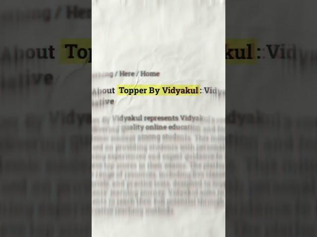 Vidyakul in Headlines | Biggest News in Education | #unforgettableresult2025  #vidyakul #shorts