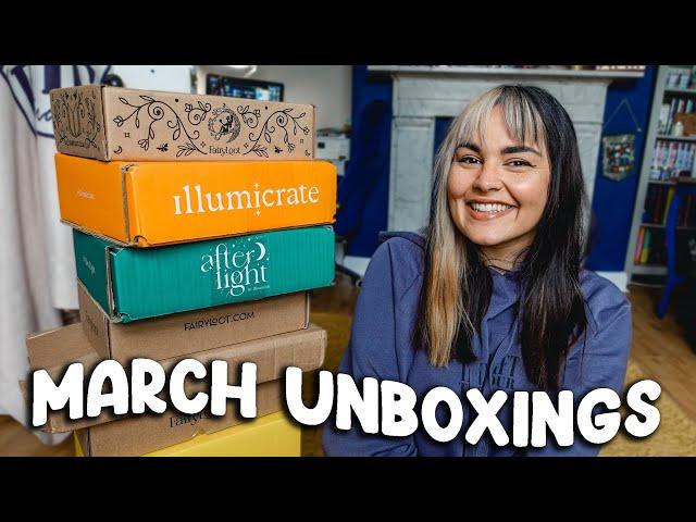 March Book Unboxing! Illumicrate, Fairyloot, Special Editions & New Releases! 2024 // AD