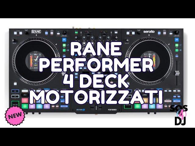 Rane Performer Nuovo Controller Jog motorizzate a 4 Deck