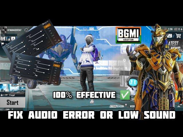 how to fix low audio problem after turning on mic in pubg mobile/bgmi