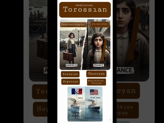 The history of the Torossian and Shahinian  family originates from Garin Erzurum.  Le fil d'or