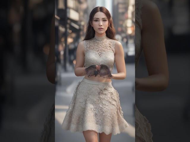Beautiful Lace Overlay Skirt: Searing Street Glam 