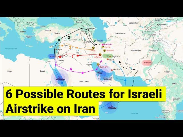 6 routes for Israel to launch airstrike inside Iran | Israel Iran Geopolitics