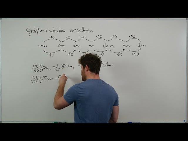 Längeneinheiten Umrechnen. ALLE Einheiten. Beispiele.