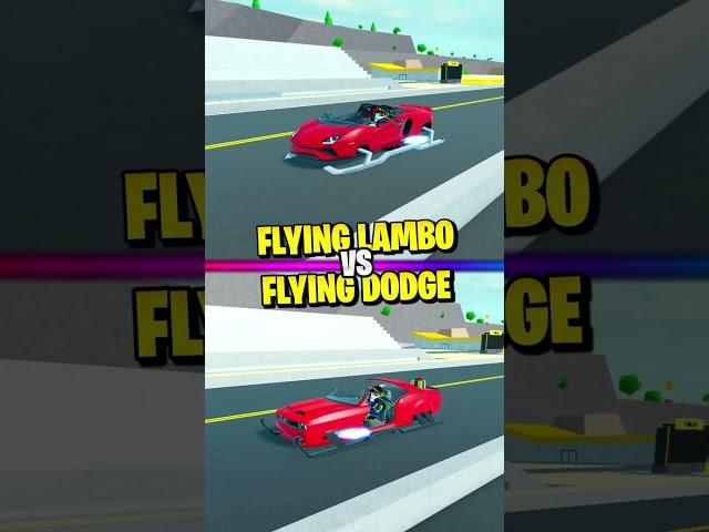 FLYING LAMBORGHINI VS FLYING DODGE IN CDT! #summervibes #shorts #viralshort #cardealershiptycoon