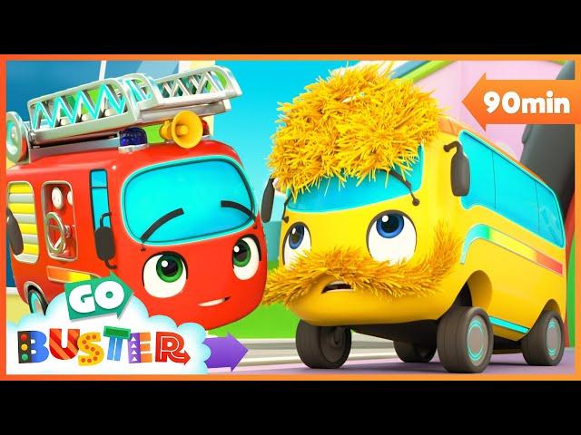 Buster's Big Adventure: Conquering the Super-Speedyway! | Go Buster - Bus Cartoons & Kids Stories