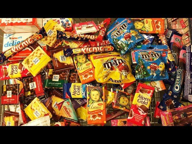 A Lot Of Candy 2018 NEW #106 ASMR / АСМР видео Ritter Sport Picnic Киндер Сюрпризы Свит Бокс