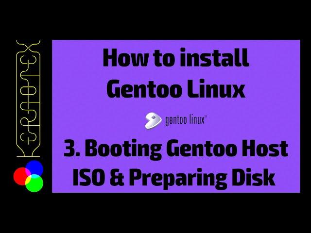 03 Booting Gentoo Host ISO & Preparing Disk - How to Install Gentoo Linux