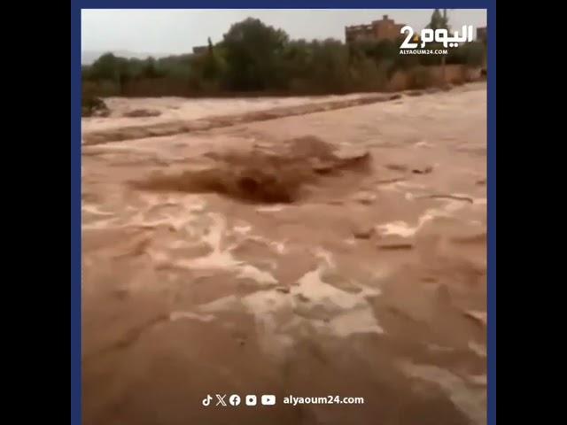 حمولة مائية غير مسبوقة في خميس دادس بإقليم تنغير بعد هطول أمطار غزيرة