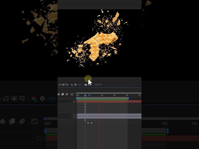 After Effects Shatter broken Easy Tutorial #shorts #aftereffects