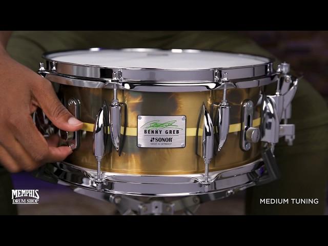 Sonor 13x5.75 Benny Greb Signature Brass Snare Drum