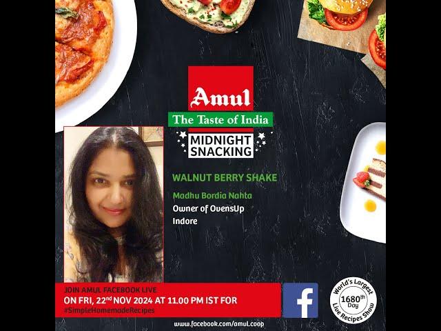 Chef Madhu Bordia Nahta, Episode 8886 #SimpleHomemadeRecipes Facebook Live