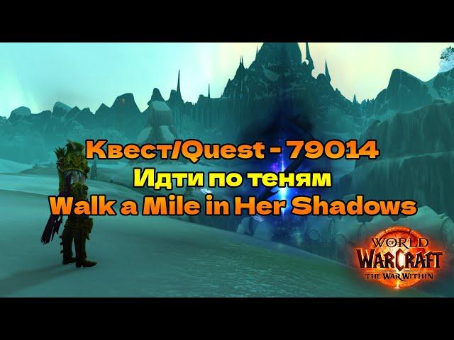 Квест/Quest - 79014 Идти по теням/Walk a Mile in Her Shadows World of Warcraft The War Within