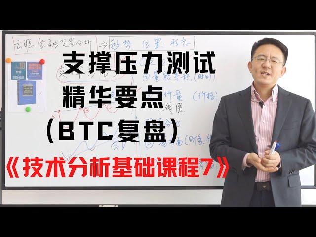 支撑与压力测试 精华要点讲解（BTC复盘）《技术分析基础课程7》